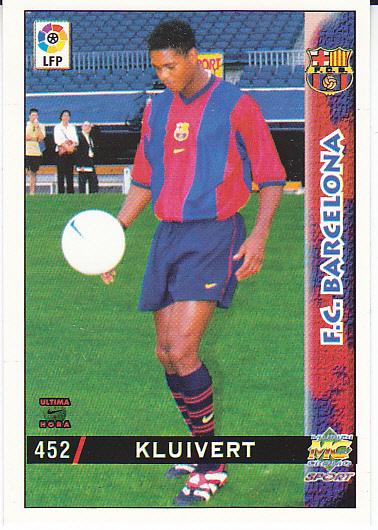 Футбол. Карточка Патрик Клюйверт - La LIGA 98/99 (Барселона)