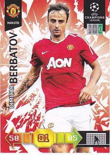 Футбол. Карточка Димитар Бербатов ЛЧ-10/11 (Манчестер Юнайтед)