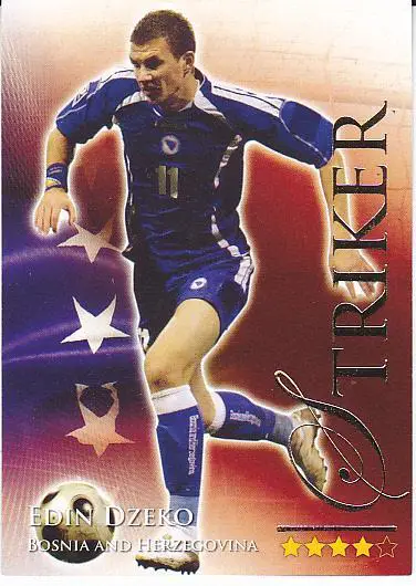 Футбол. Карточка Эдин Джеко (Манчестер Сити, Рома, Босния) 2011