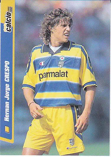 Футбол. Карточка Эрнан Креспо (Парма) Италия 2000