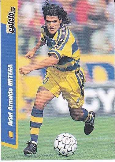 Футбол. Карточка Ариэль Ортега (Парма) Италия 2000