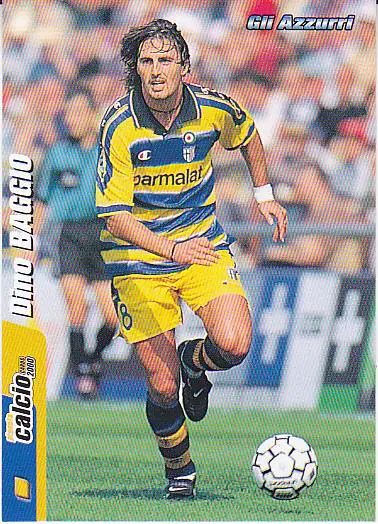 Футбол. Карточка Дино Баджо (Парма) Италия 2000