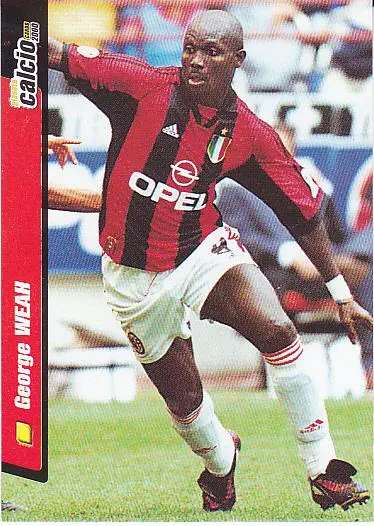 Футбол. Карточка Джордж Веа (Милан) Италия 2000