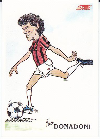 Футбол. Карточка Роберто Донадони (Милан) Италия 1992 Вид 2
