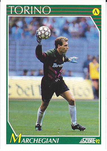 Футбол. Карточка Лука Маркеджани (Торино Лацио) Италия 1992