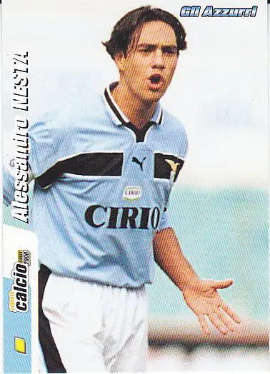 Футбол. Карточка Алессандро Неста (Лацио) Италия 2000