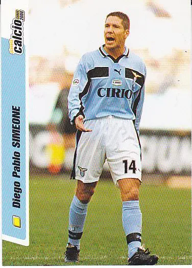 Футбол. Карточка Диего Симеоне (Лацио, Атлетико) Италия 2000