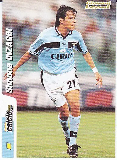 Футбол. Карточка Симоне Индзаги (Лацио) Италия 2000
