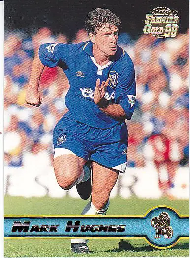 Футбол. Карточка Марк Хьюз (Челси) Англия 1998