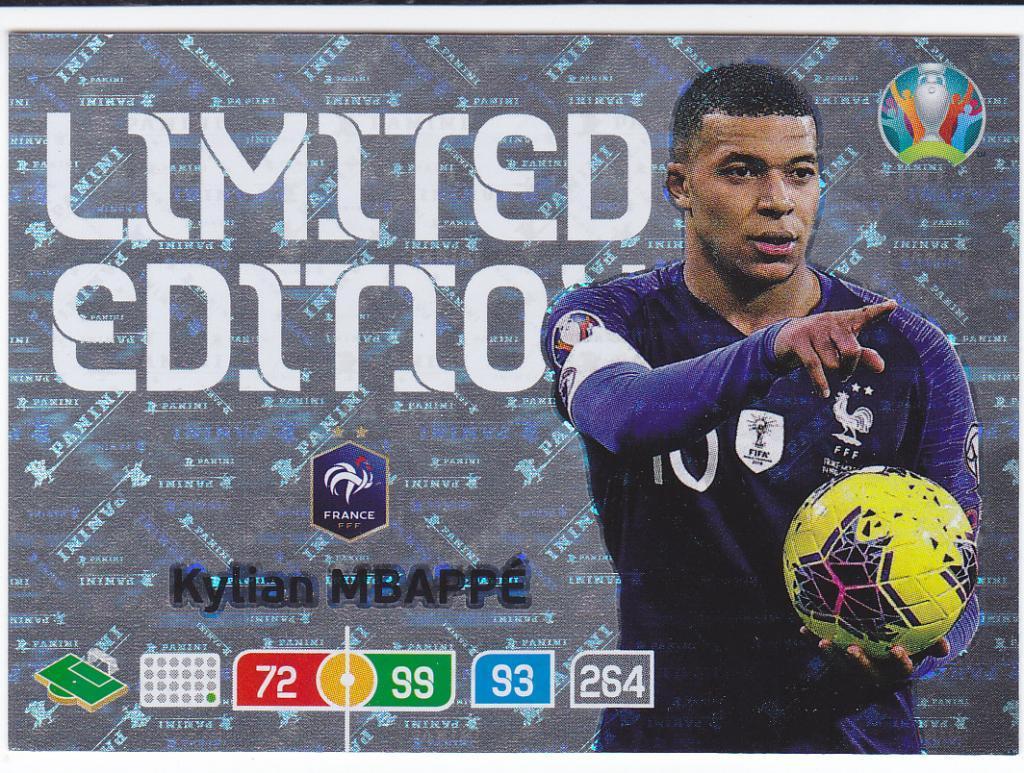Limited Edition • Карточка Килиан Мбаппе (Франция) Евро 2020 (euro 2020)