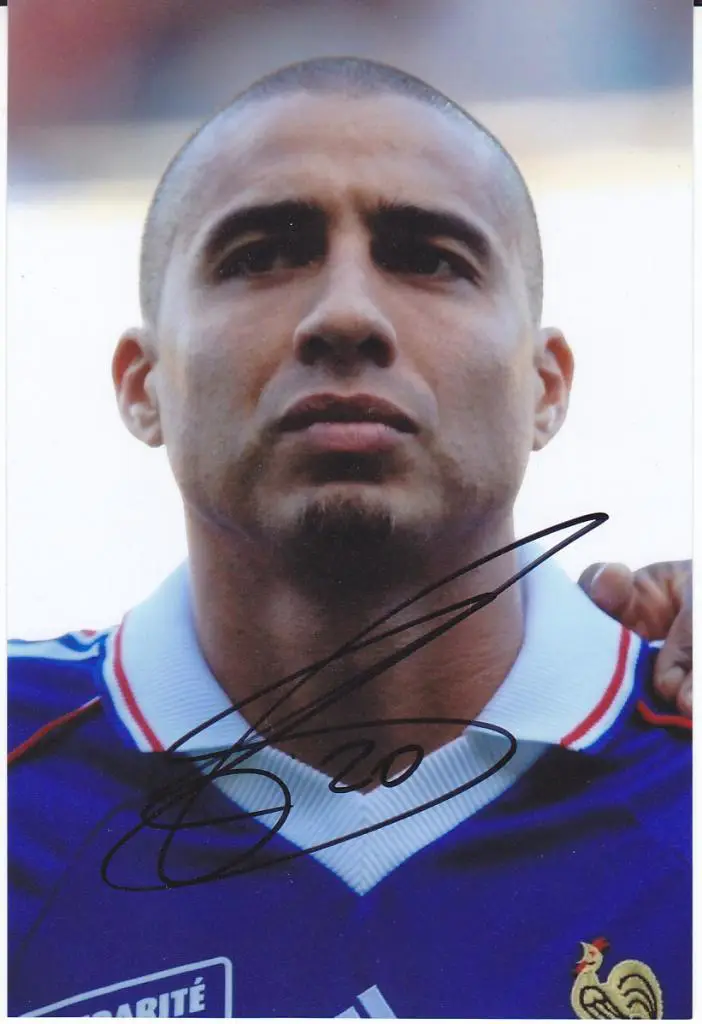 Футбол. Автограф Давид Трезеге (Франция)