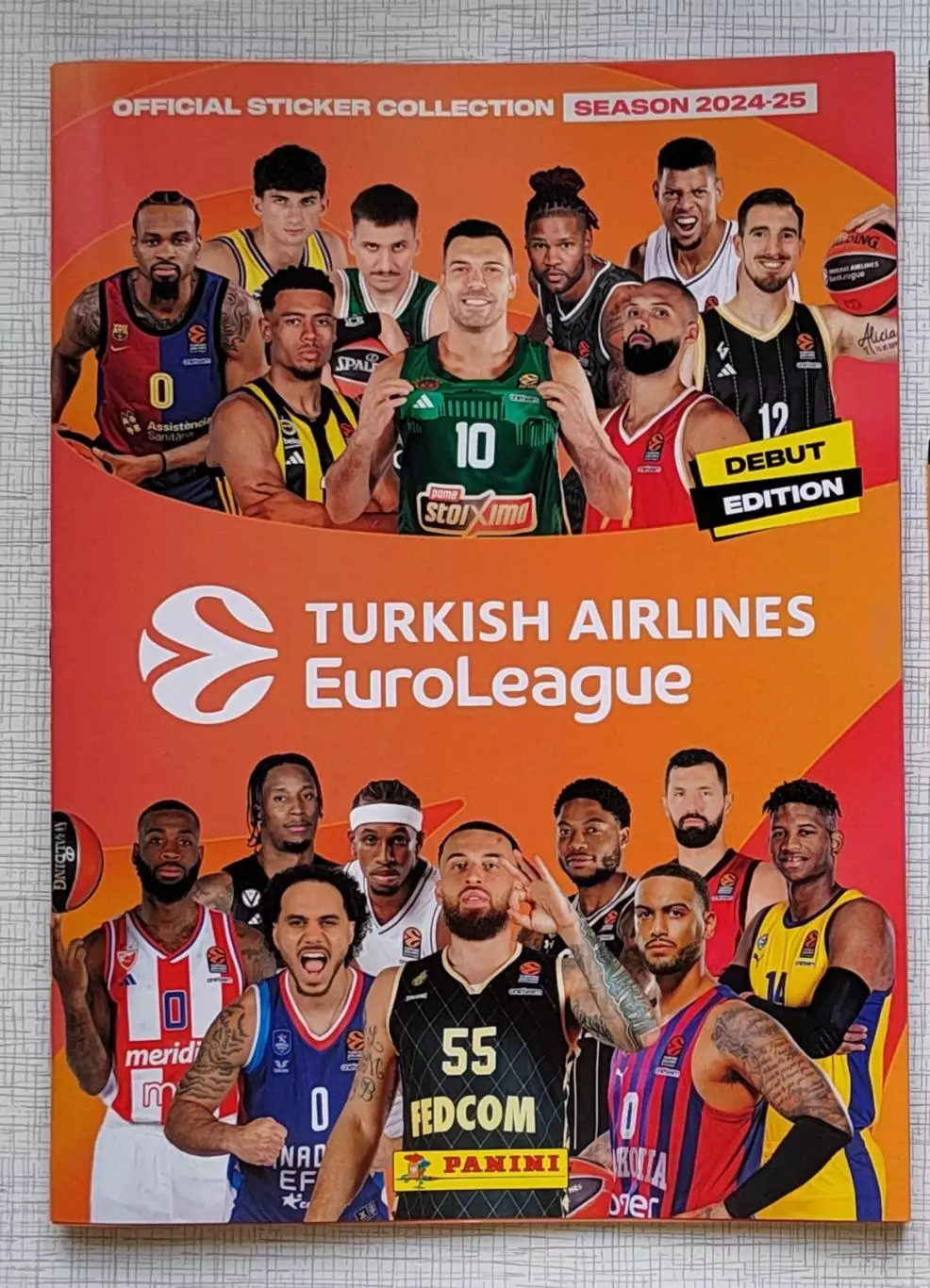 Баскетбол Евролига 2024 2025 Пустой Альбом для стикеров Panini Панини Евробаскет