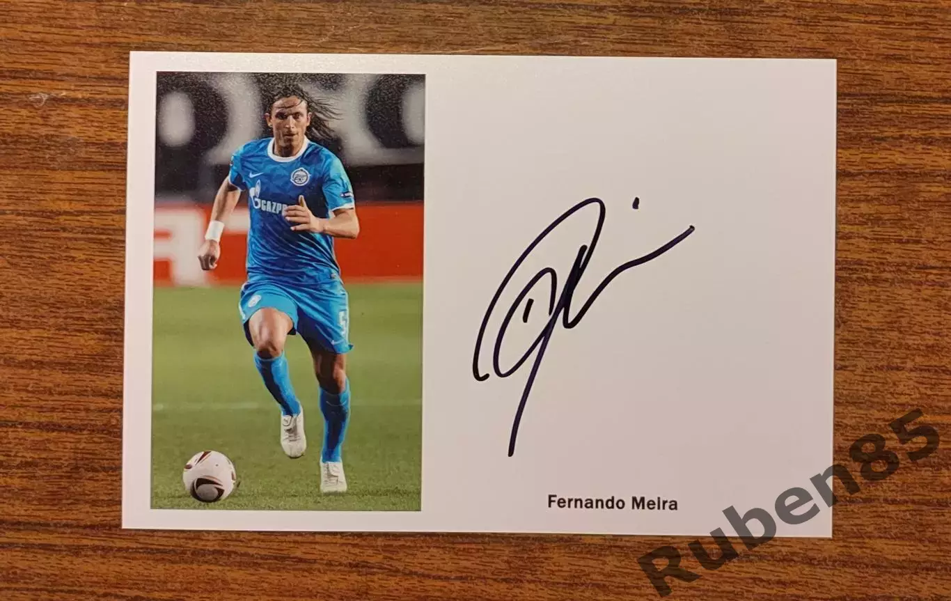 Футбол. автограф Фернандо Мейра (Зенит)