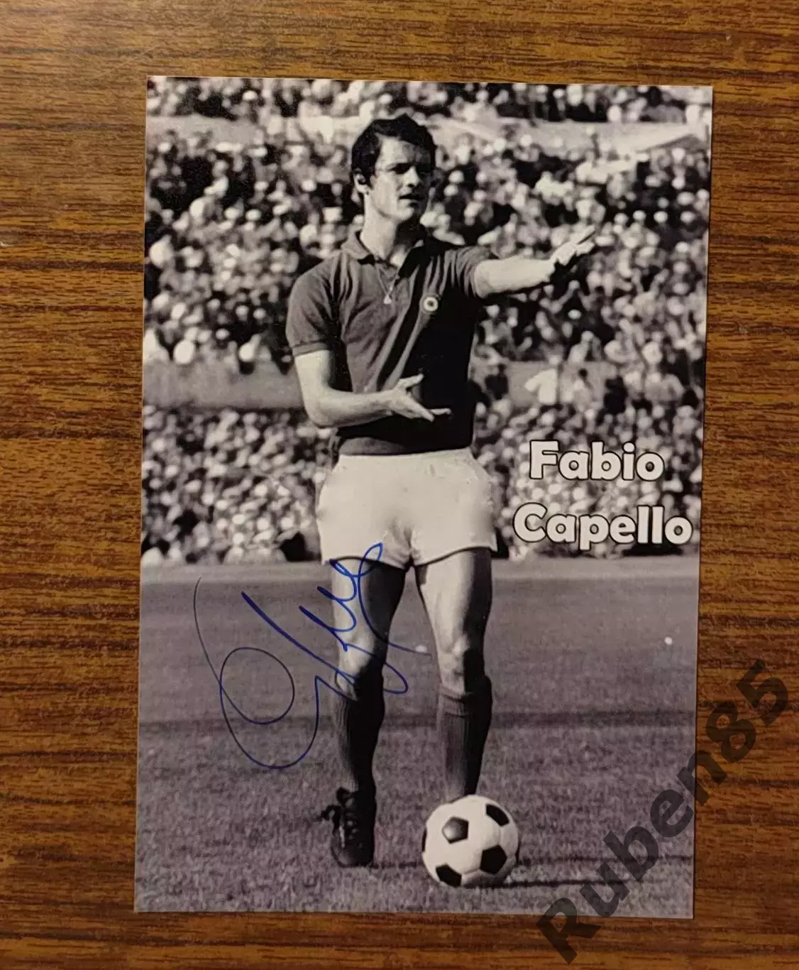 Футбол. Автограф Фабио Капелло