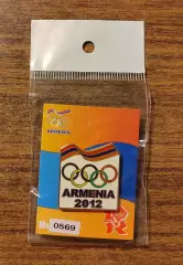 Олимпиада 2012 Значок АРМЕНИЯ Команда на ОИ в Лондоне. Номерной