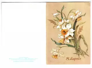 1987. 8 марта. Художник В. Дергилева