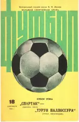 Спартак (Москва) - Турун Паллосеура (Финляндия) 1985. Кубок УЕФА