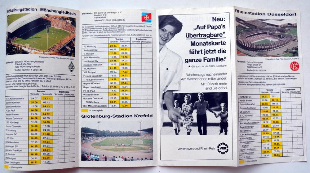 1989/1990 Боруссия Дортмунд, Менхенгладбах, Бохум, Дюссельдорф, Юрдинген 2