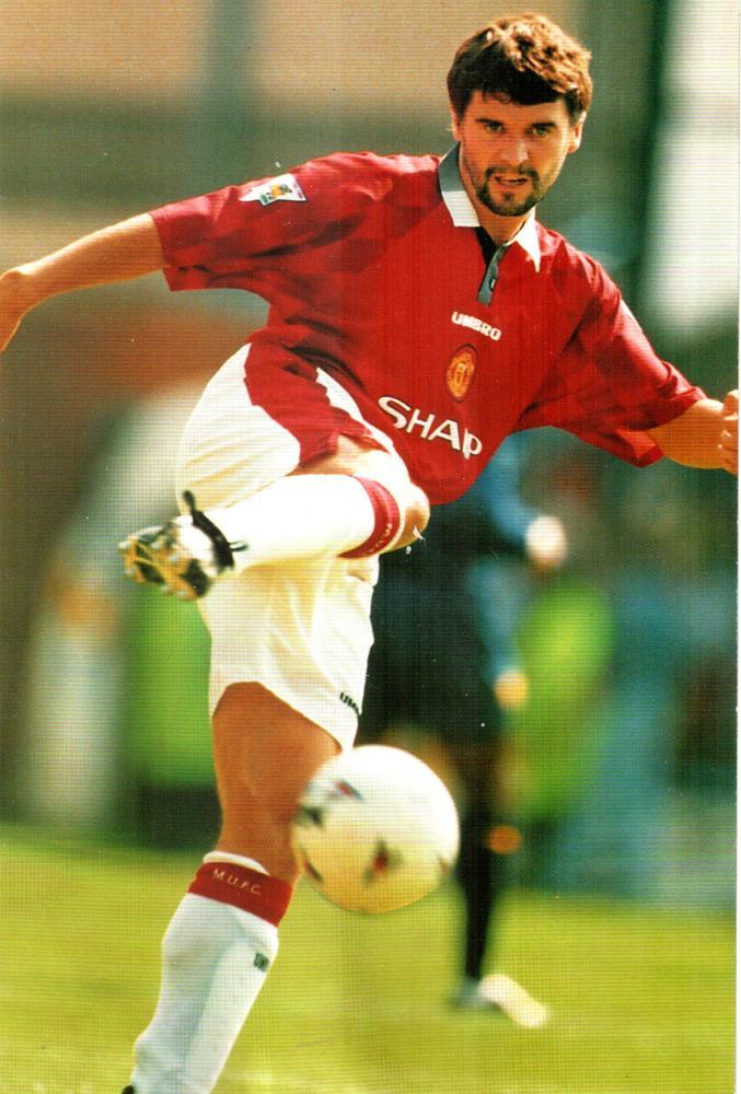 1996/97. Манчестер Юнайтед. Клубная открытка. Рой Кин