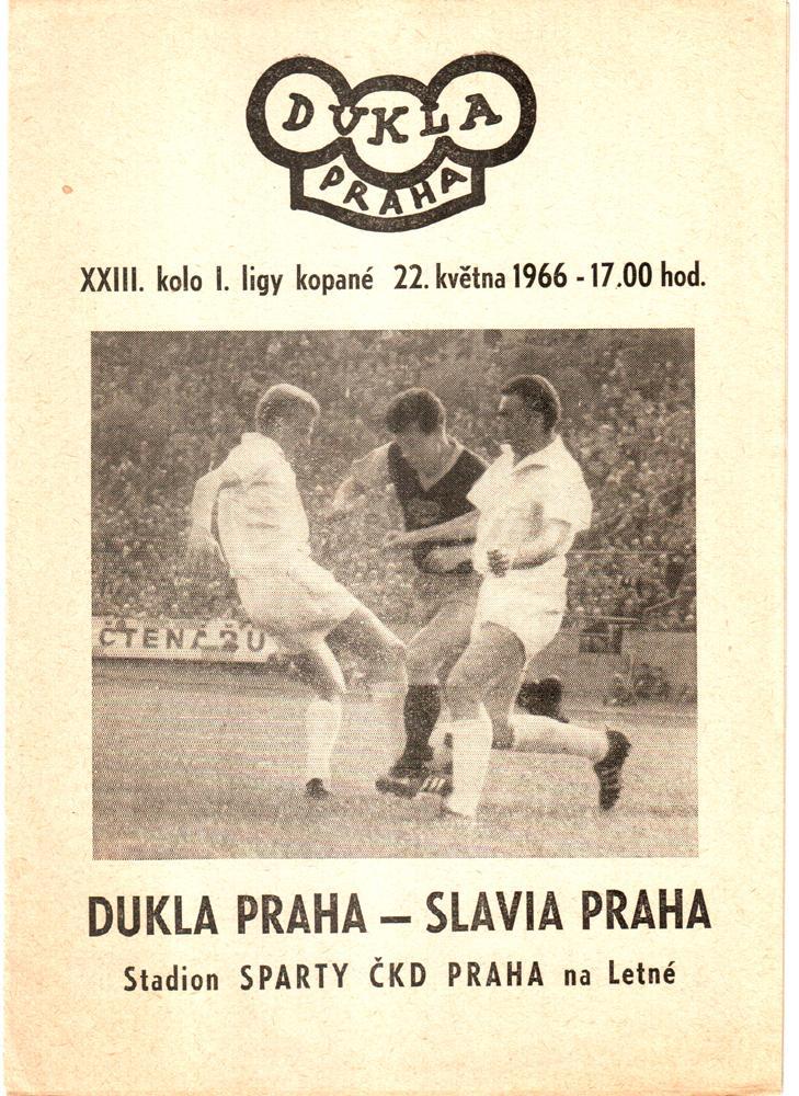 1966 Dukla Praha - Slavia Praha / Дукла (Прага) - Славия (Прага)