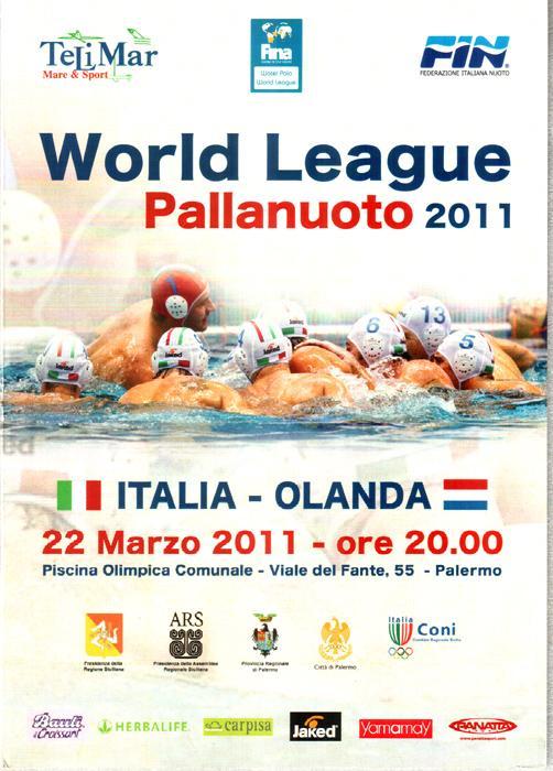 Италия - Голландия 2011. Мировая лига. Водное поло