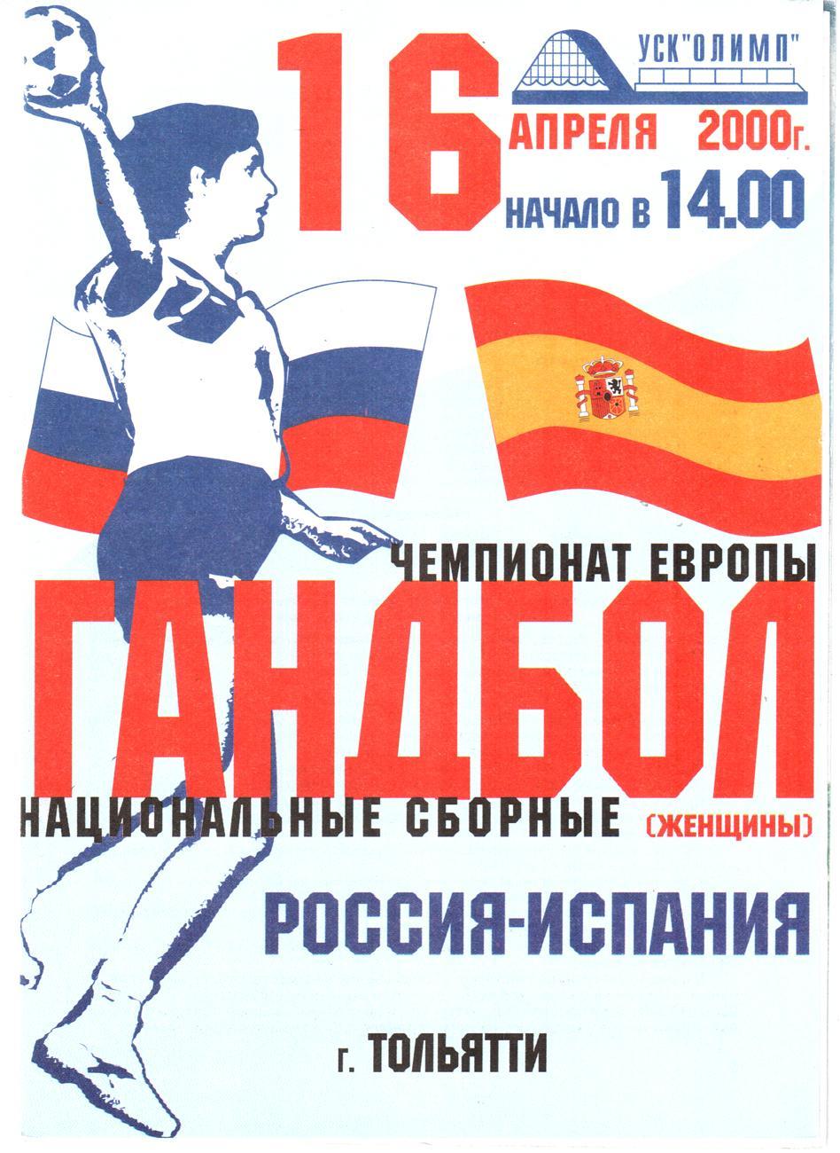 Россия - Испания 2000. Чемпионат Европы