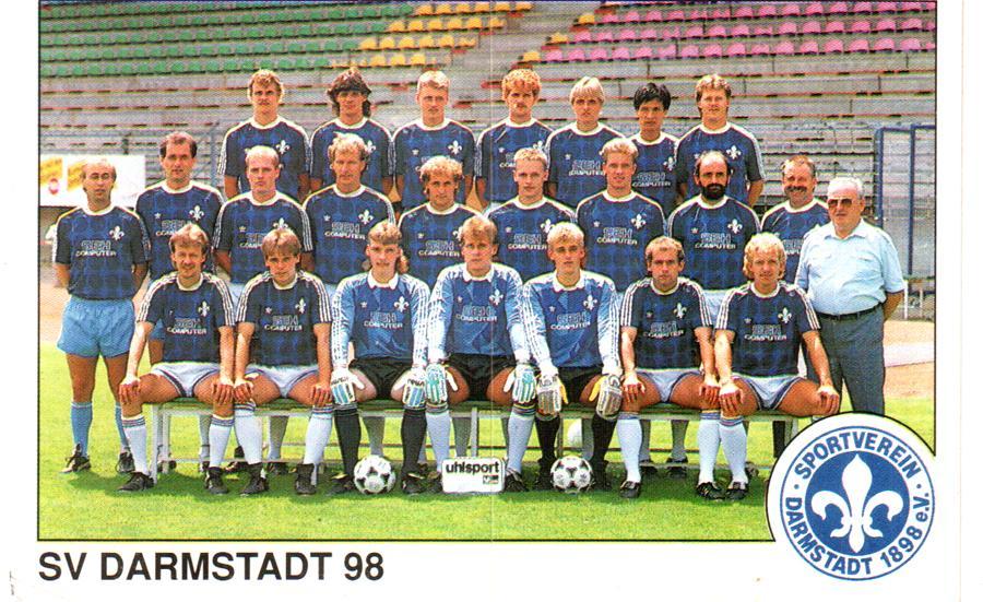 Fussball 1990. SV DARMSTADT 98