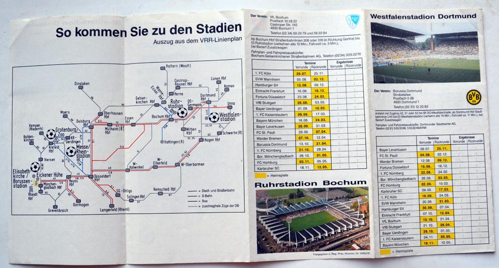 1989/1990 Боруссия Дортмунд, Менхенгладбах, Бохум, Дюссельдорф, Юрдинген 1