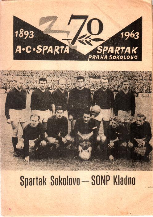 1963 Spartak Praha Sokolovo - SONP Kladno / Спартак (Прага) - СОНП (Кладно)