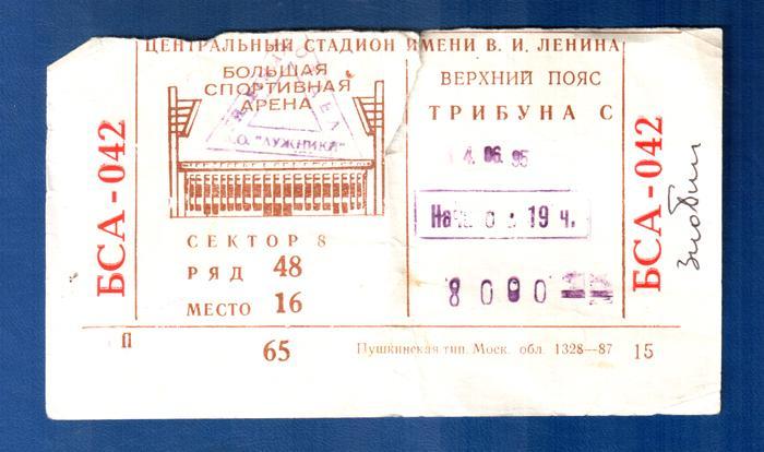 Динамо Москва - Ротор. 1995. Кубок России. Финал