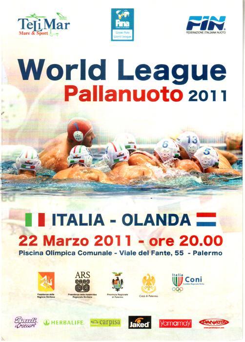 Водное поло 2011. Италия - Голландия. Мировая лига