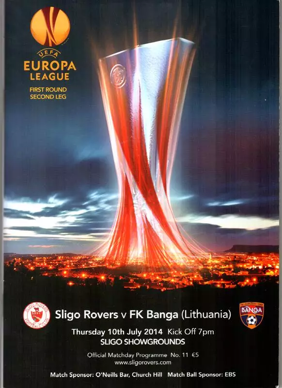 Слайго Роверс - Банга. Лига Европы. 2014
