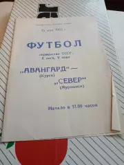 Авангард Курск - Север Мурманск 1982 программа