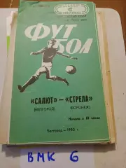 Салют Белгород - Стрела Воронеж 1983