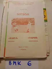 Факел Воронеж - Таврия Симферополь 1983