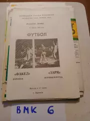 Факел Воронеж - Заря Ворошиловград 1983