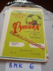 Ростсельмаш Ростов-на-Дону - Спартак Нальчик 1978