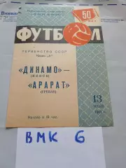 Динамо Минск - Арарат Ереван 1967
