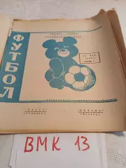 Волга Калинин – Динамо Москва .1980 Товарищеский матч