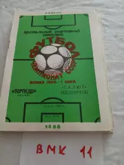 Торпедо Рязань - Салют Белгород 1988