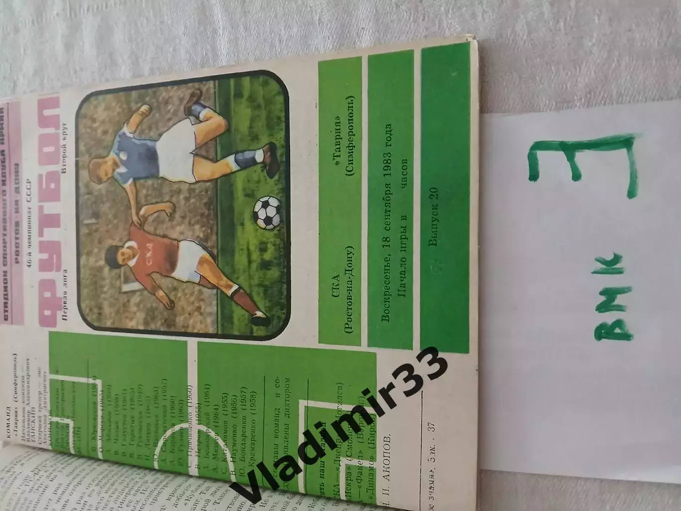 СКА Ростов на Дону - Таврия Симферополь 1983