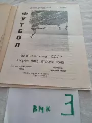 Гастелло Уфа - Уралец Нижний Тагил 1983