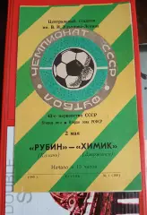 Рубин Казань - Химик Дзержинск 1980