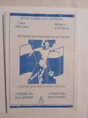 Торпедо Владимир - Спартак Кострома 2001