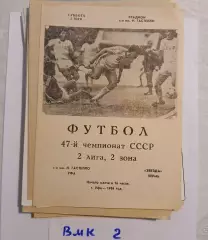 Гастелло Уфа - Звезда Пермь - 1984