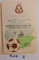 Металлург Липецк - Химик Гродно 1982