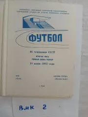 ТОЗ Тула - Знамя Труда Орехово-Зуево - 1983