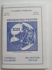 Торпедо Владимир – Реутов 2004