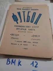 Звезда Пермь - Факел Тюмень 1980