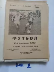 СК имени Гастелло Уфа - Химик Дзержинск 28 июня 1983